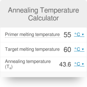 Annealing Temperature Calculator

