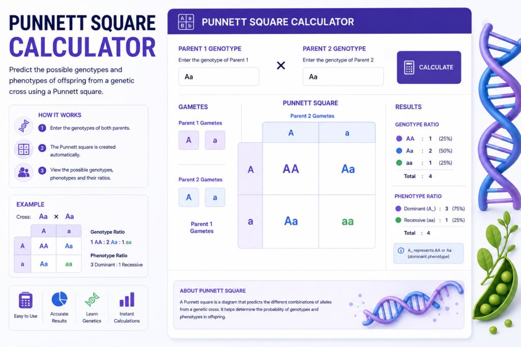 Punnett Square Calculator