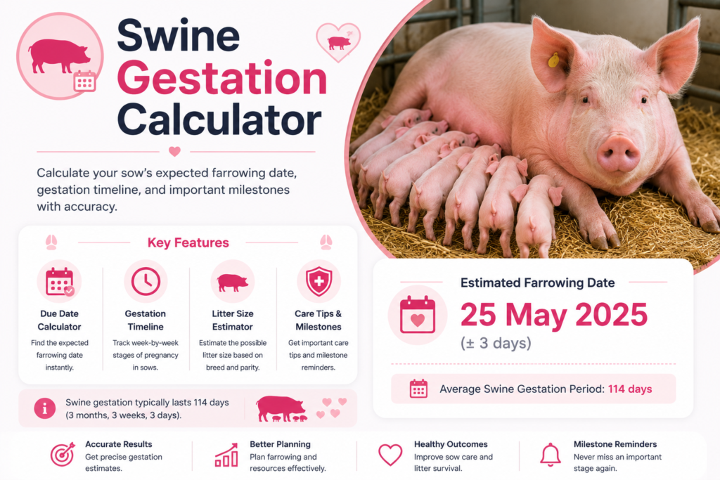Swine Gestation Calculator