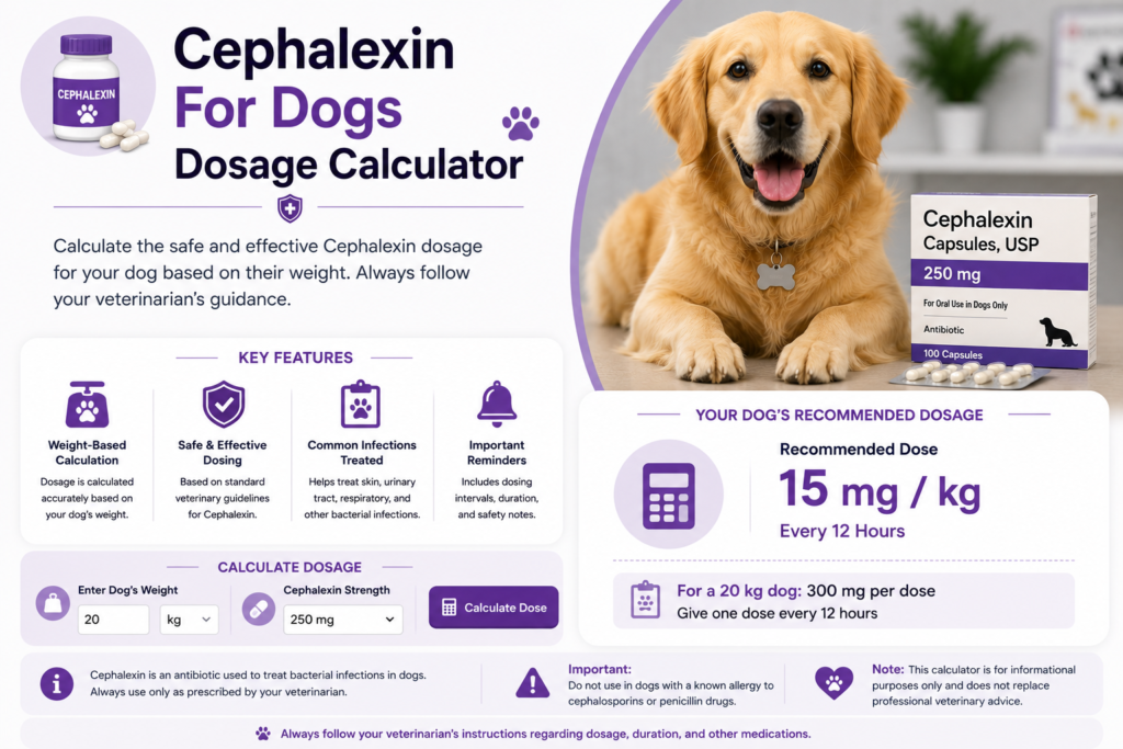 Cephalexin For Dogs Dosage Calculator