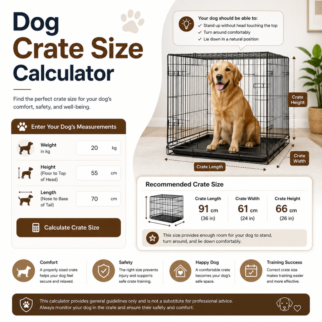Dog Crate Size Calculator