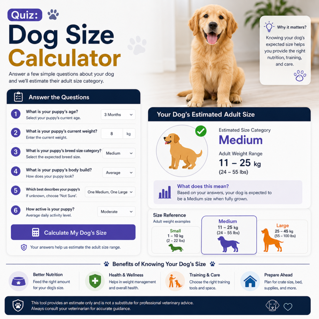 Quiz: Dog Size Calculator