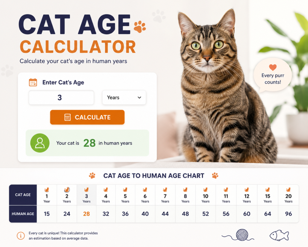 Cat Age Calculator