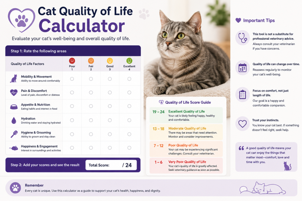 Cat Quality of Life Calculator