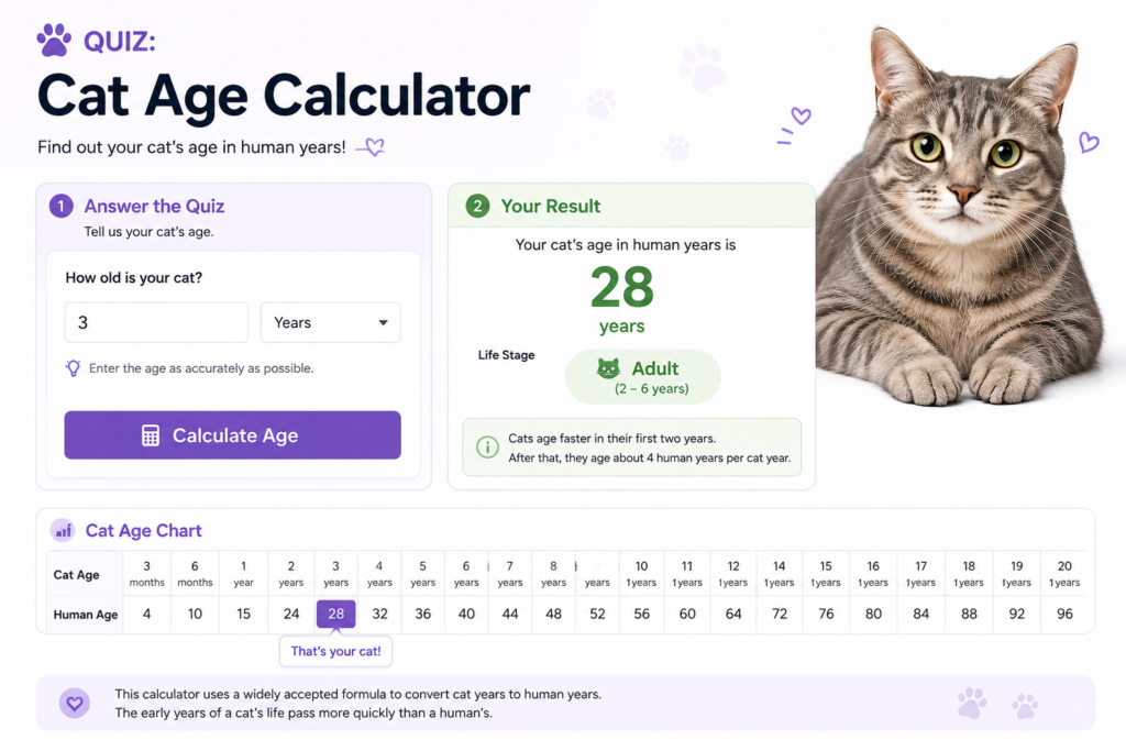 Quiz: Cat Age Calculator