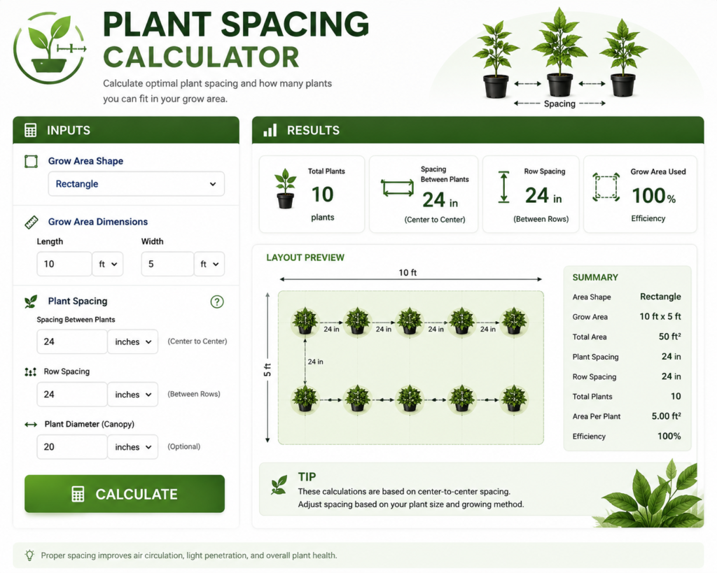 Plant Spacing Calculator