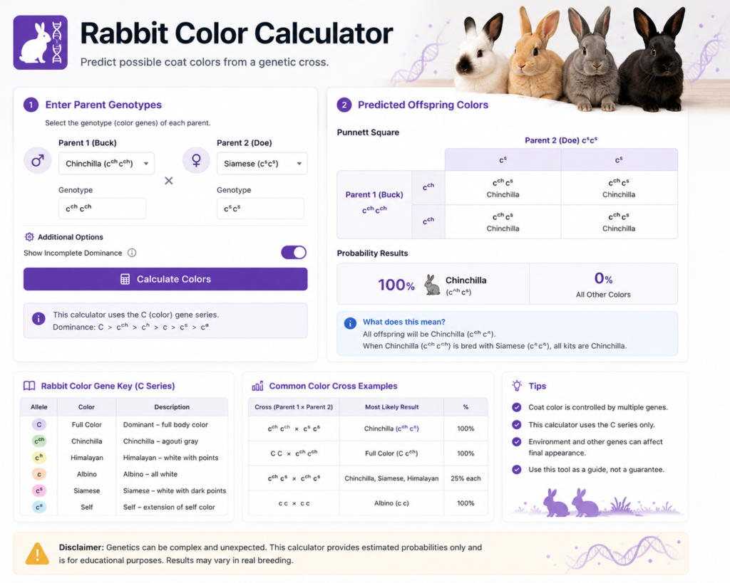 Rabbit Color Calculator