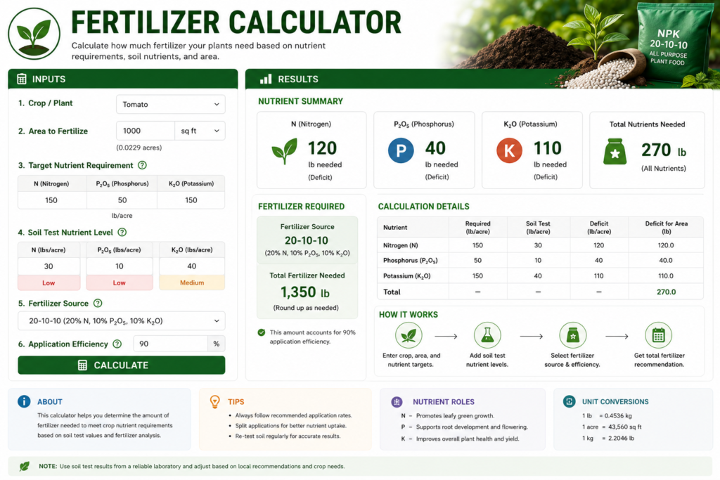 Fertilizer Calculator