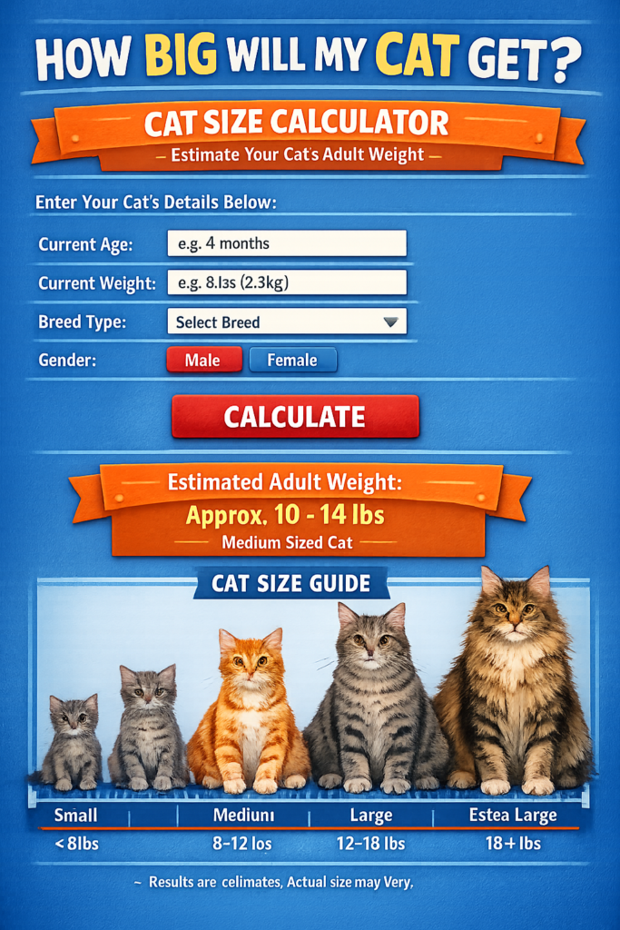 How Big Will My Cat Get Calculator image